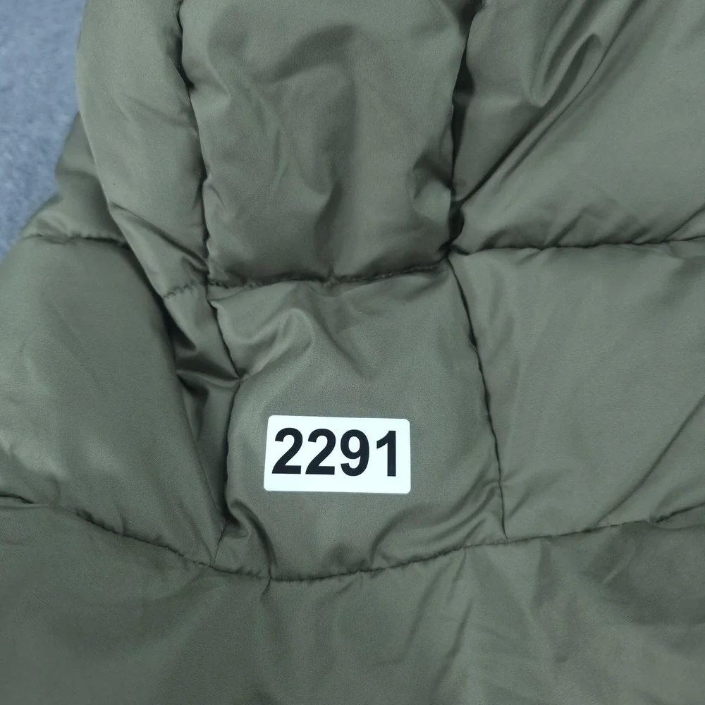 SWISSTECH Puffer Jacket Boys 18 Green Insulated Hooded Full Zip Winter Coat